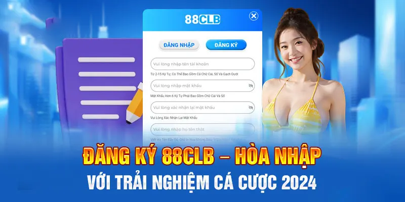 Đăng ký 88CLB chỉ với thao tác rất đơn giản, dễ hiểu
